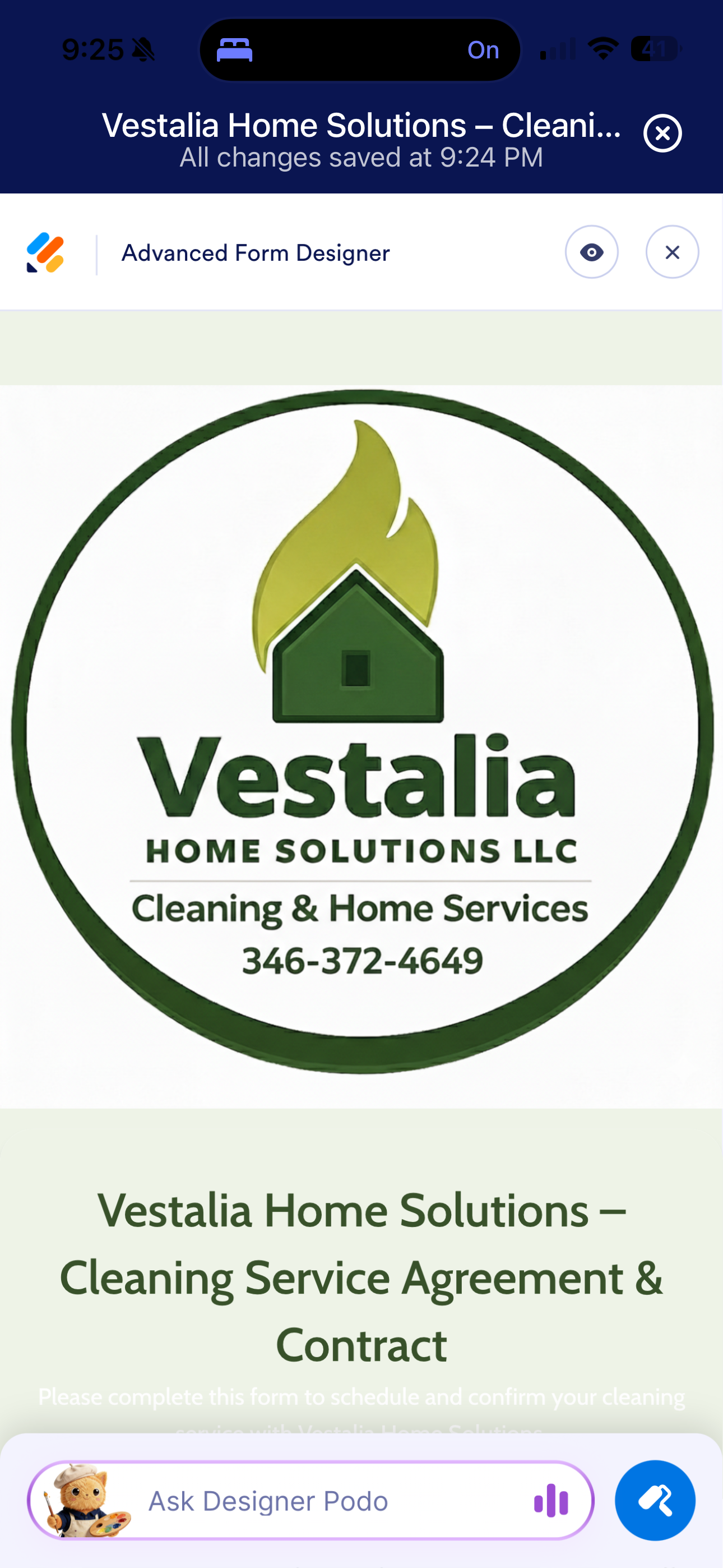 Vestalia home solutions LLC